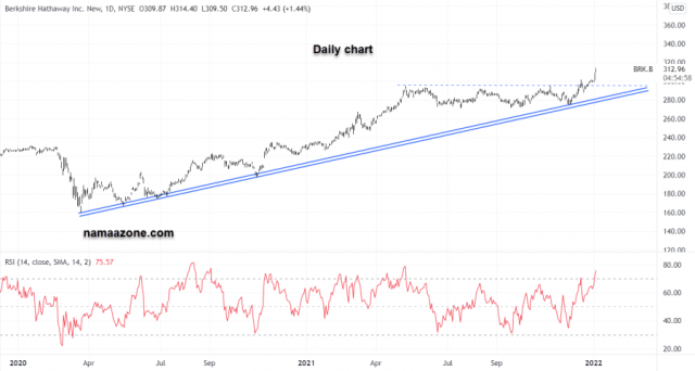 سهم بيركشير هاثاواي - 05 يناير