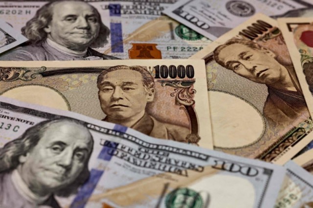 The dollar rose against the yen to its highest level in 32 years