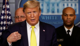 ترامب يستبعد إصدار أمر ببقاء جميع سكان الولايات المتحدة بمنازلهم