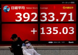 Asian stocks follow Wall Street lower as bond yields rise