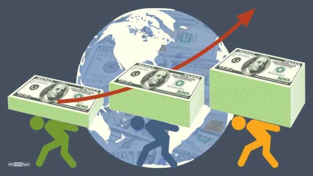 Global debt rises more than 3 trillion dollars