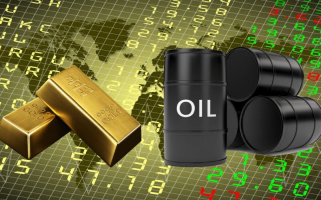 Thursday's session witnessed a decline in oil and gold prices