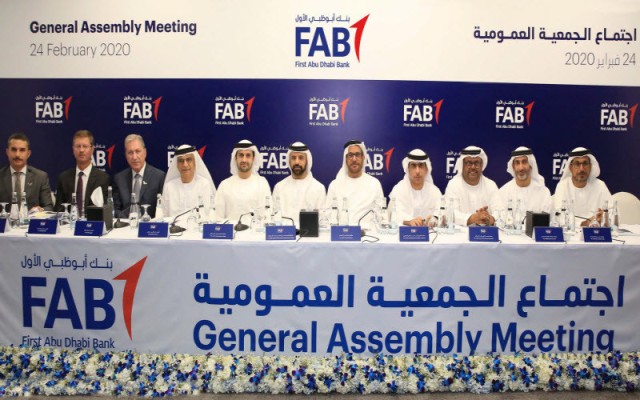 First Abu Dhabi shareholders approve a cash dividend of 8.08 billion dirhams