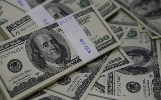 The dollar fell to 8 weeks