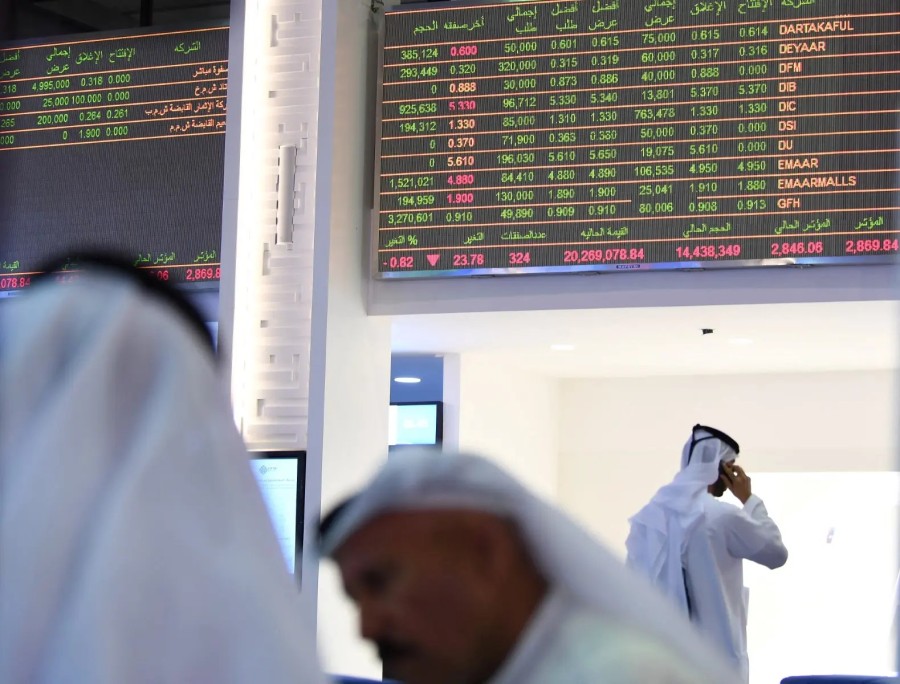الأسواق العربية في المنطقة الخضراء بمستهل جلسة الخميس 