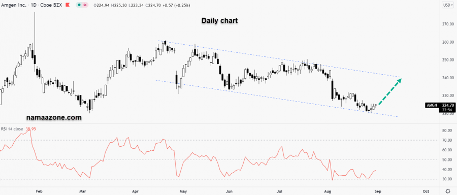 سهم أميجين إنك - 31 أغسطس