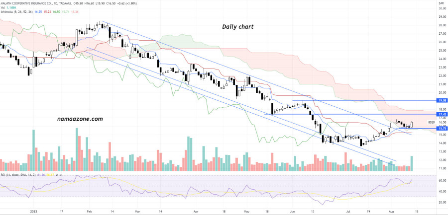 سهم شركة ملاذ للتأمين التعاوني (8020) - 13 أغسطس