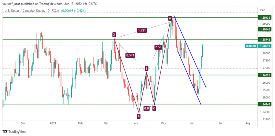 USDCAD- 13 يونيو 2022