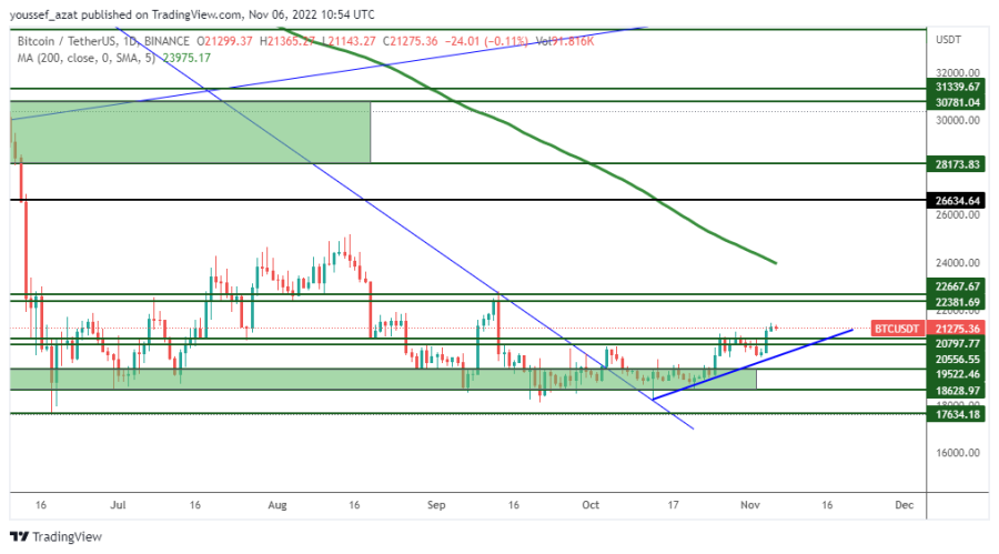 BTC - 6 نوفمبر 2022